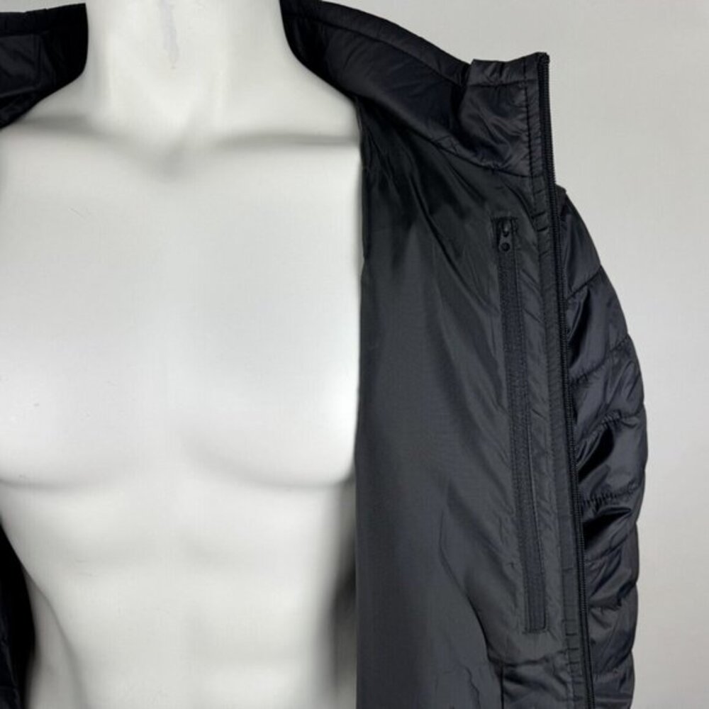 Independent Trading Company Puffer Jacket Mens XL EUC Lightweight Full Zip Black - Picture 9 of 16